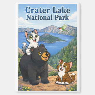 Crater National Park Magnet by Catnaps-N-Chaos