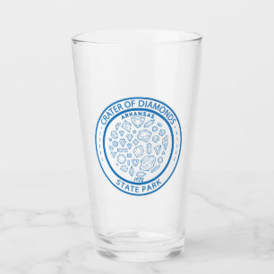 Crater of Diamonds State Park Arkansas Badge Glass