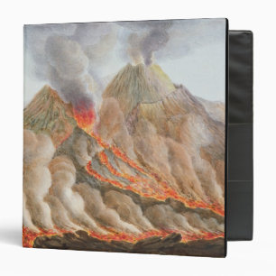 Crater of Mount Vesuvius from an original drawing Binder