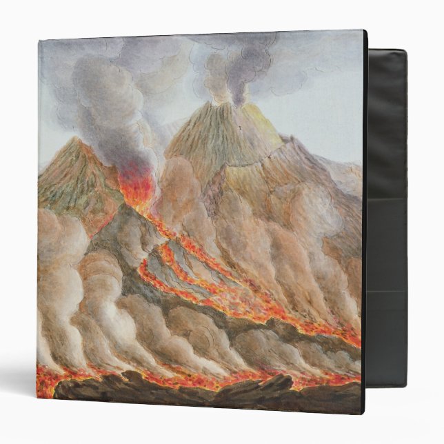 Crater of Mount Vesuvius from an original drawing Binder (Front/Inside)