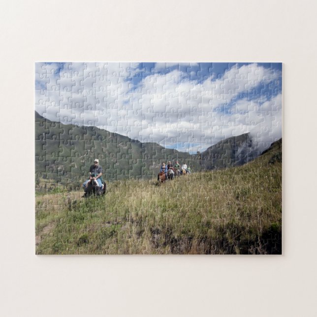 Cratère de volcan de Pululahua, puzzle de (Horizontal)