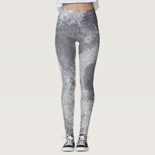 Cratered Full Moon Surface Leggings