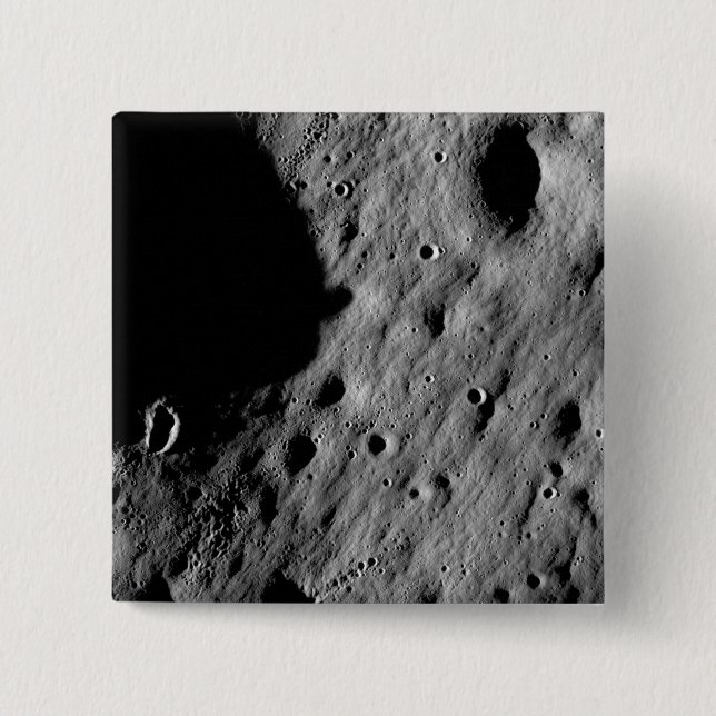 Cratered regions 2 inch square button (Front)