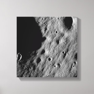 Cratered regions canvas print
