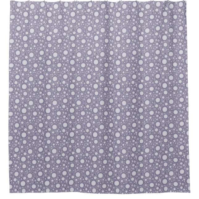 Cratères de lune Motif violet rideau de douche (Devant)
