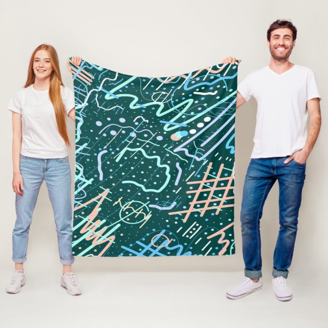 Craters and Comets Fleece Blanket (In Situ)