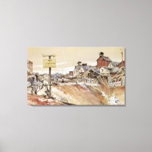 Craters at Ham-Saint-Quentin Canvas Print