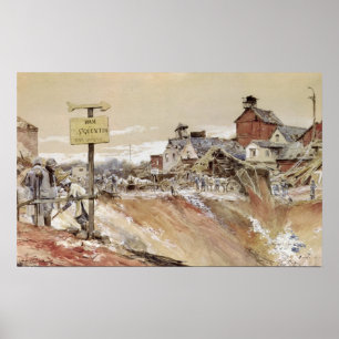 Craters at Ham-Saint-Quentin Poster