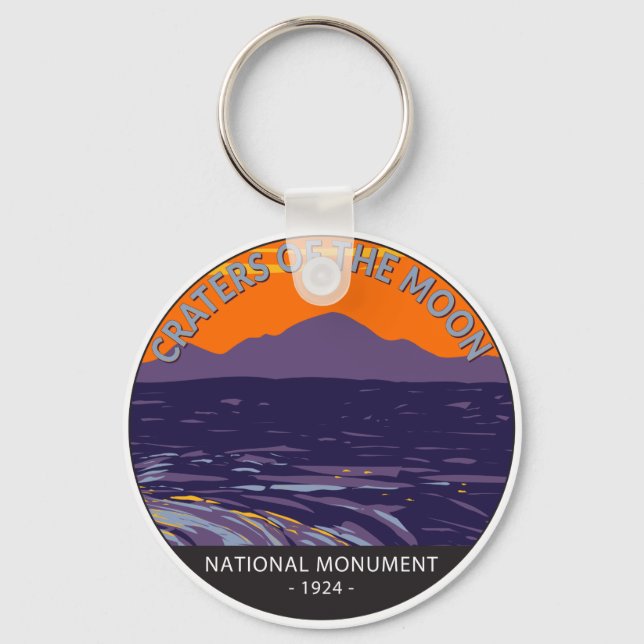 Craters of the Moon National Monument Idaho Keychain (Front)