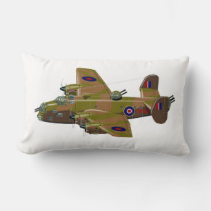 Cratoon retro bomber lumbar pillow