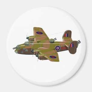 Cratoon retro bomber magnet