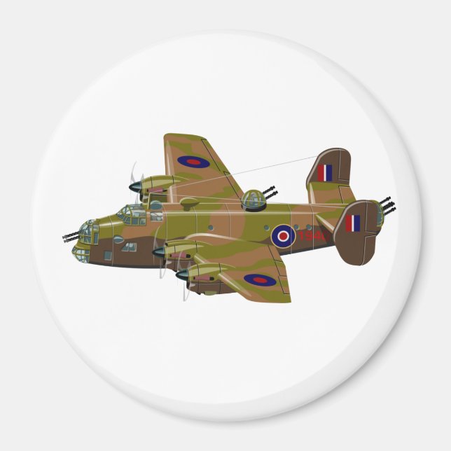 Cratoon retro bomber magnet (Front)