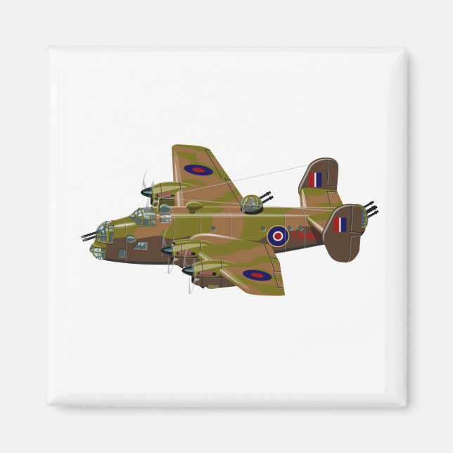 Cratoon retro bomber magnet (Front)