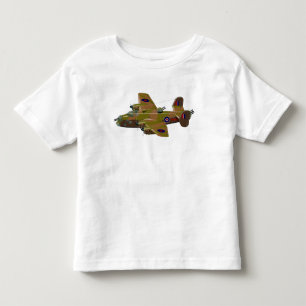 Cratoon retro bomber toddler t-shirt