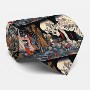 Cravate 歌 川 芳 "相 の  国", Utagawa Kuniyoshi sur la plage de