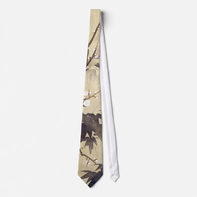 Cravate 竹 に 鳥, 其 Oiseau et Bambou, Kiitsu, Japon Art (Devant)