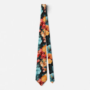 Cravate #20 Motif floral