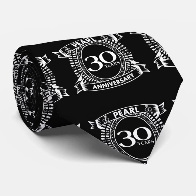Cravate 30e anniversaire du mariage (Roulé)