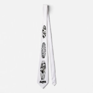 Cravate 3 gravures sur bois