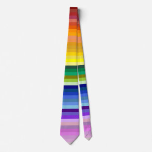 Cravate 42 bandes arc-en-ciel