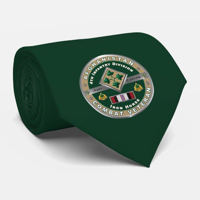 Cravate 4e division d'infanterie Afghanistan Vétérinaire (Roulé)