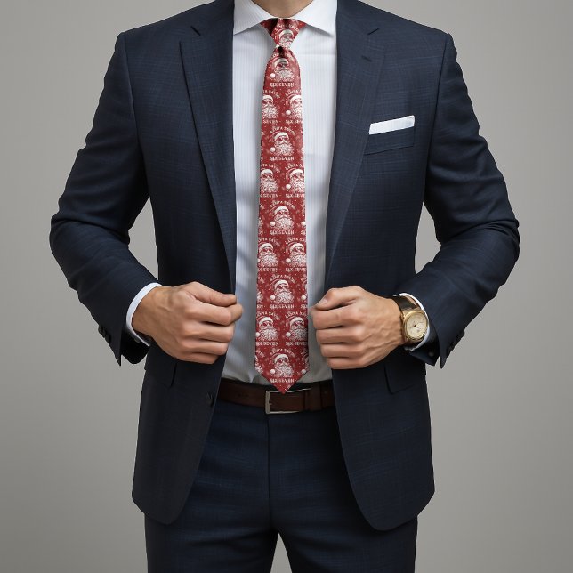 Cravate 67 Meme Funny Santa Says Six Seven Christmas (Créateur téléchargé)