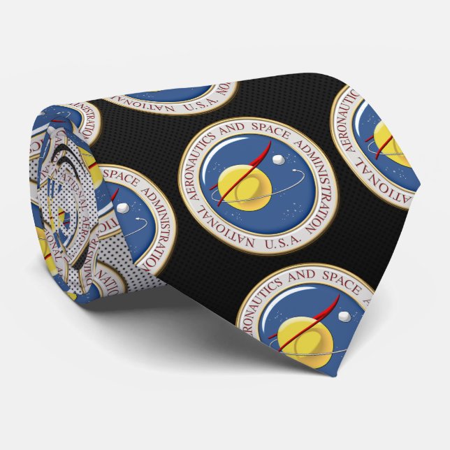 Cravate [700] Emblème de la NASA [3D] (Roulé)