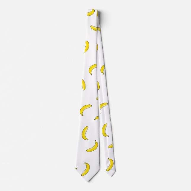 Cravate à la banane blanche (Devant)