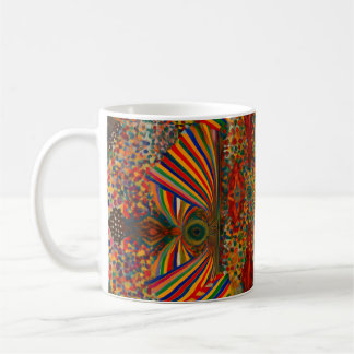 Cravate à motif abstrait artistique pour tasse