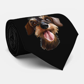 Cravate À poils durs Dachshund