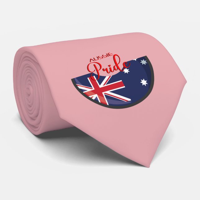 Cravate A Whisper of Nation: Subtle Aussie Pride Tie (Roulé)