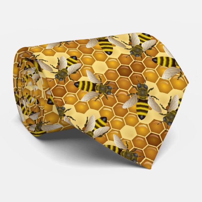 Cravate Abeilles d'OPUS (Roulé)