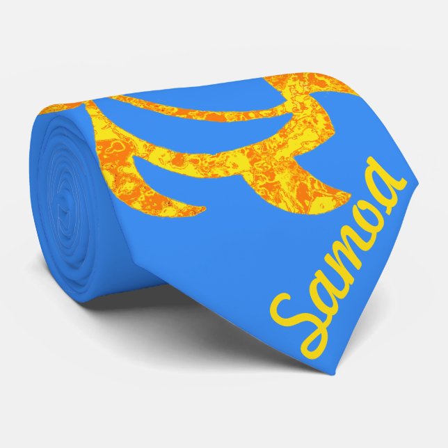 Cravate Abrégé sur Honu jaune de LineA (Roulé)