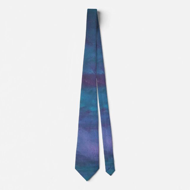 Cravate Abstrait Blue-Ombre | Turquoise Turquoise violet v (Devant)