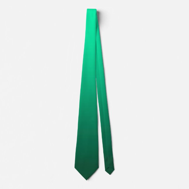Cravate Abstrait vert brillant contraste de couleur pure t (Devant)