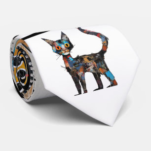 Cravate Abstraite de conception de chats