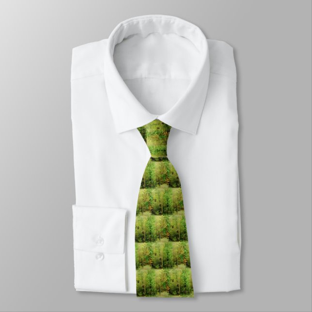 cravate 'Abstraite des bois' (Attaché)