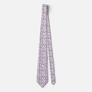 Cravate Ace Pride Étoiles violet gris noir blanc