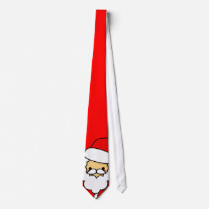 Cravate adorable de Père Noël de bande dessinée