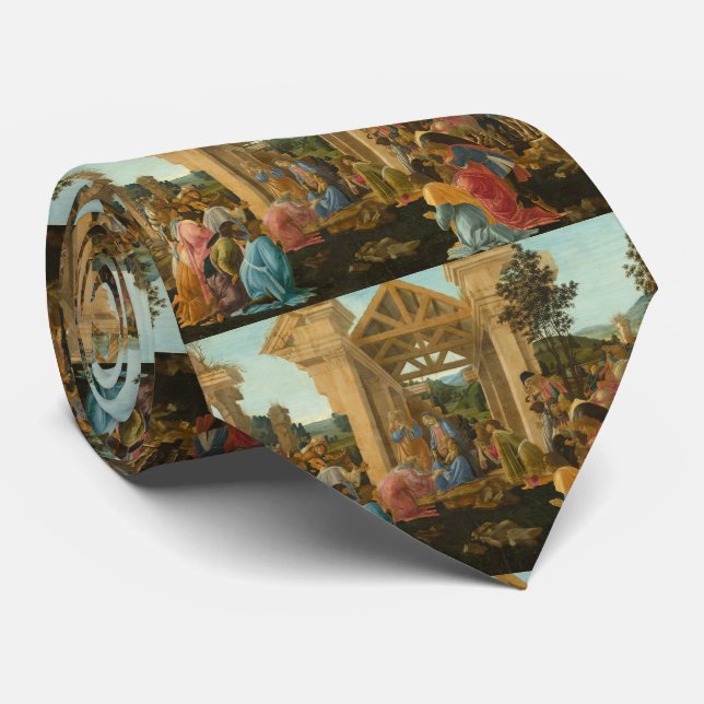 Cravate Adoration Botticelli de la Magi (Roulé)