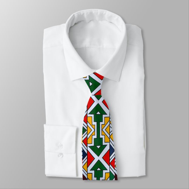 Cravate Afrique Indebele Culture Business Entreprise Atter (Attaché)