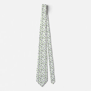 Cravate Agender Pride Stars Vert Gris Noir Blanc