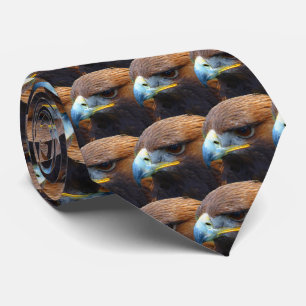 Cravate Aigle d'or sauvage en Brown