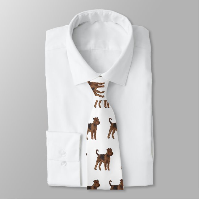 Cravate Airedale terrier dog cartoon (Attaché)