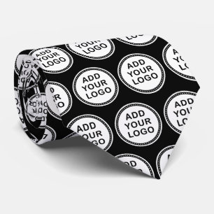 Cravate Ajoutez votre propre noir fait sur commande de