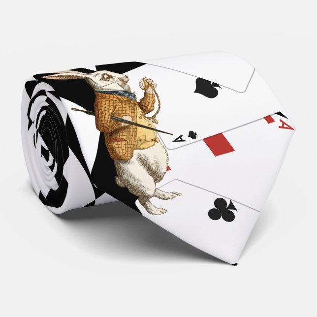 Cravate Alice au pays des merveilles Jote Motif Diamond (Roulé)