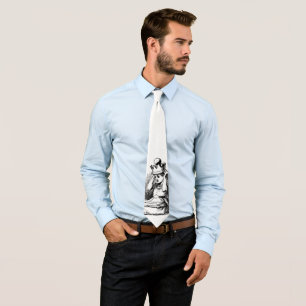 Cravate Alice vintage au pays des merveilles, Alice avec C