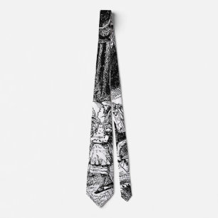 Cravate Alice Vintage au pays des merveilles Chevalier bla