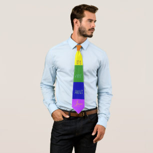 Cravate All about Love, LGBT Rainbow Flag Neck Tie