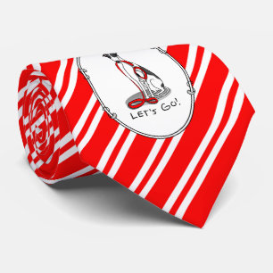 Cravate Allons-y ! (marcher) Chien gris (noir blanc) Drôle